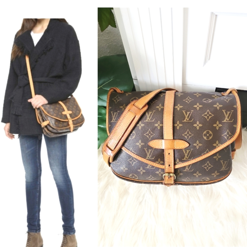 🔥🔥Beautiful Condition 🔥 😍 Authentic Louis Vuitton Saumur 30
